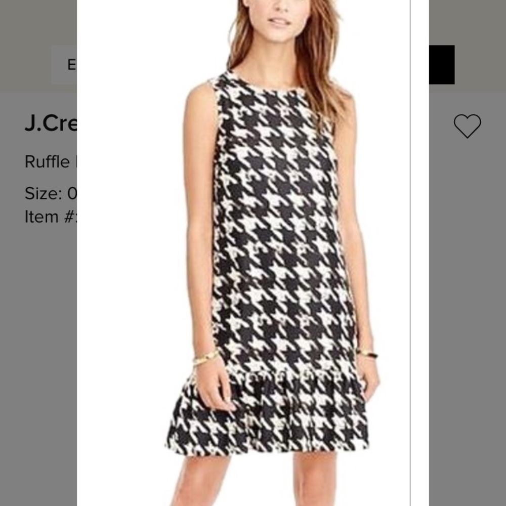 J. Crew Ruffle Hem Dress